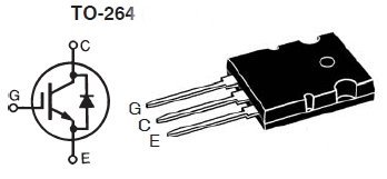 IXBK64N250, Высоковольтный IGBT транзистор 2500В, 64А с биполярной МОП-структурой (BIMOSFET)
